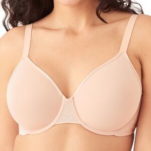 WACOAL light pink back smoothing minimizer underwire unpadded bra 857303 NWT